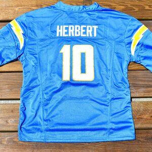 New! Justin Herbert Los Angeles Chargers Blue Football Jersey Adult Men's XXL